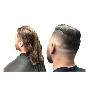 haircut before and after